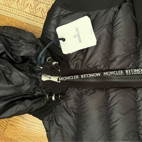 NWT Moncler zip up padded hoodie Women’s size S firm price no offers